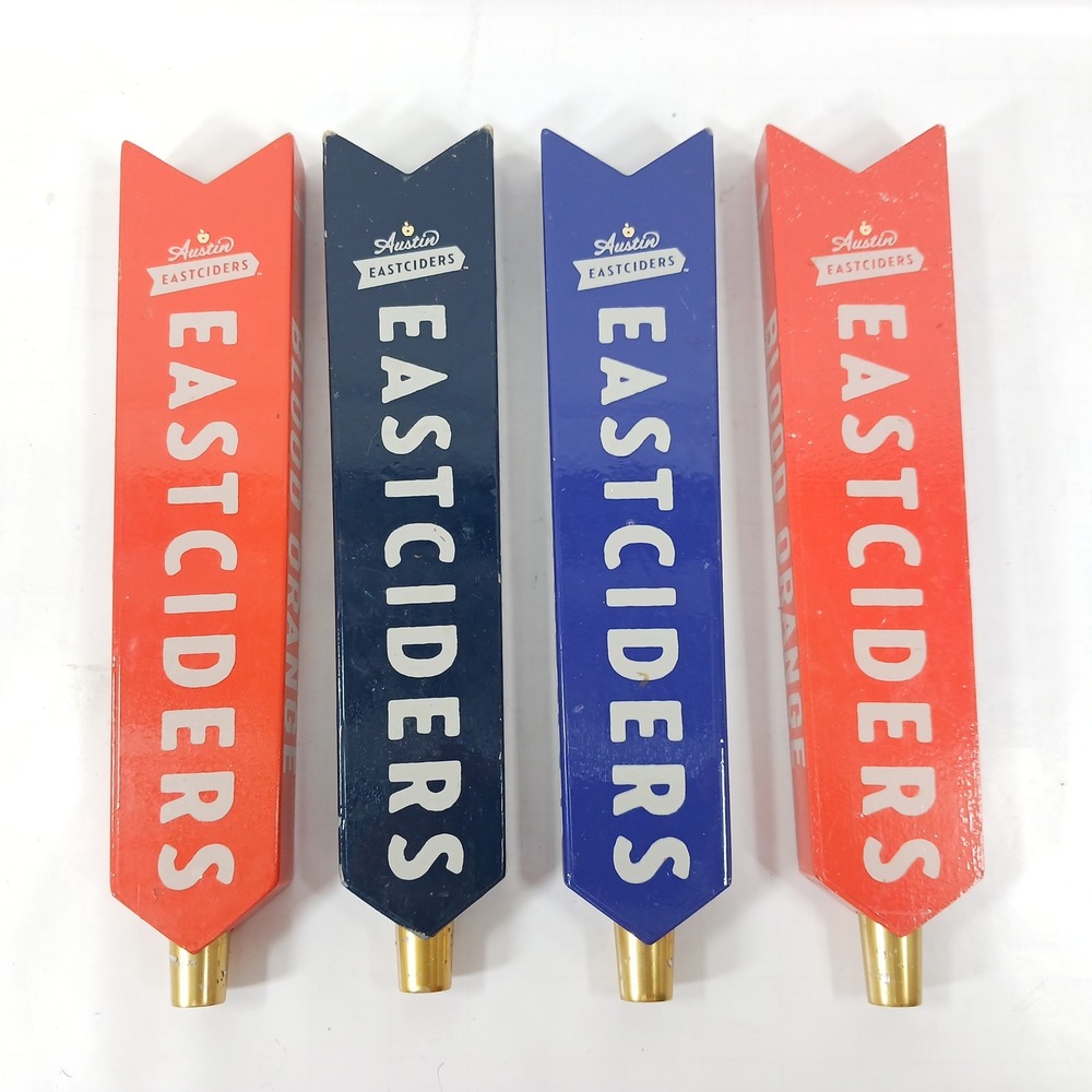Lot of 4 Austin Eastciders Beer Tap Handles Blood Orange Blackberry Original Dry